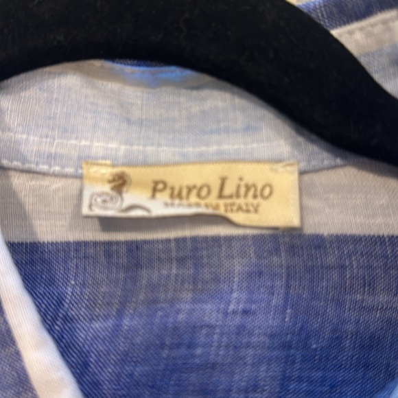 Men’s Linen Button Down Shirt - Picture 4 of 4